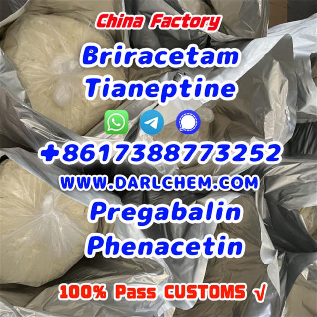 pregabalin Brivaracetam Tianeptine raw crystal powder 148553-50-8 Wholesale Price