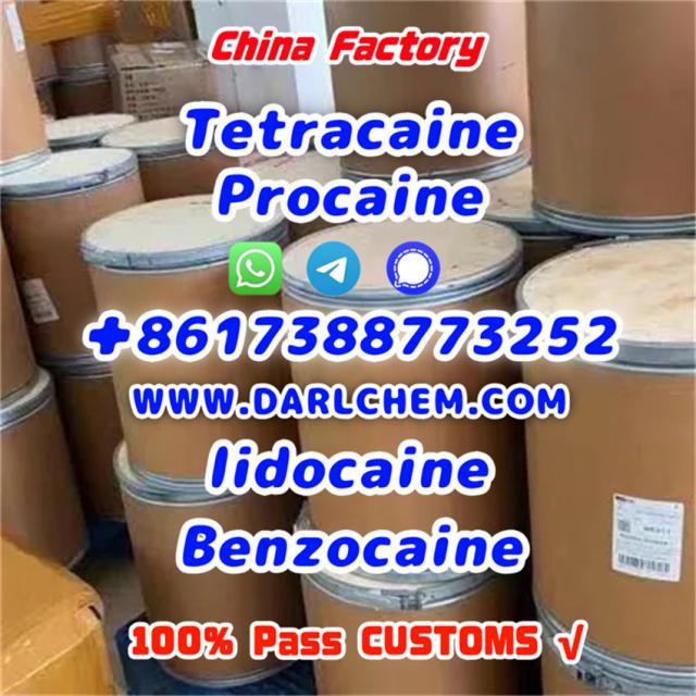 Lidocaine Benzocaine Procaine raw Powder 137-58-6 darl Supply