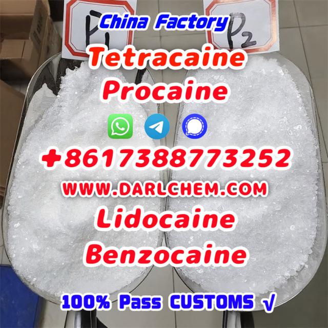 Lidocaine Benzocaine Procaine raw Powder 137-58-6 Factory