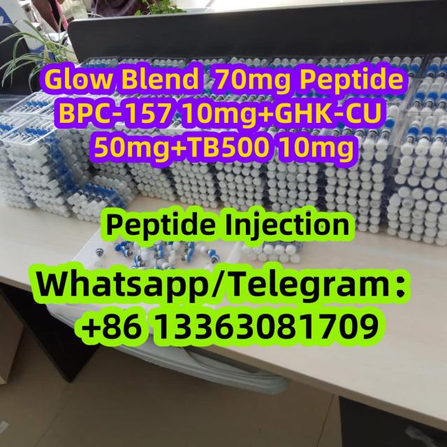 Glow Blend 70mg Peptide Injection BPC-157 10mg+GHK-CU 50mg+TB500 10mg