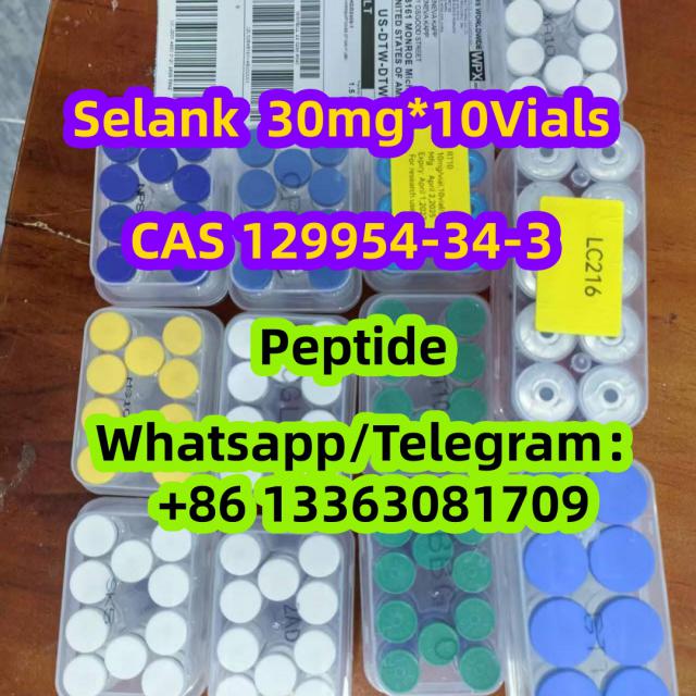 Selank 30mg*10Vials Peptide CAS 129954-34-3 Semax Peptide