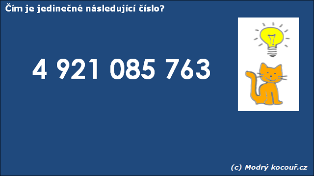 Kvzou 21: m je jedinen nsledujc slo?