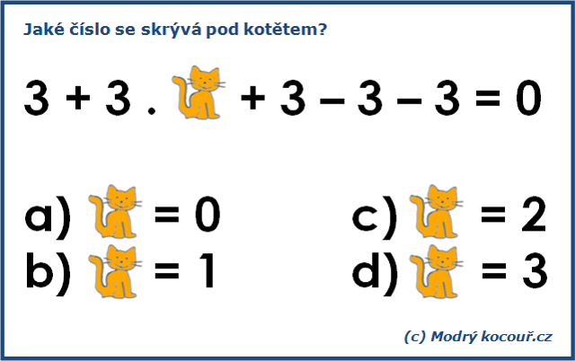 Kvízouř 8: Kočičí matematika